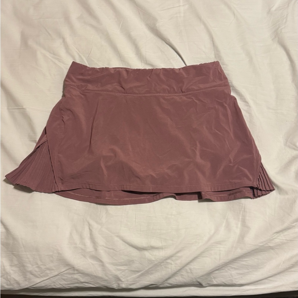 lululemon athletica Rose Mauve Pleated Active Skort